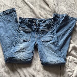 American Eagle Hi Rise Flared Jeans